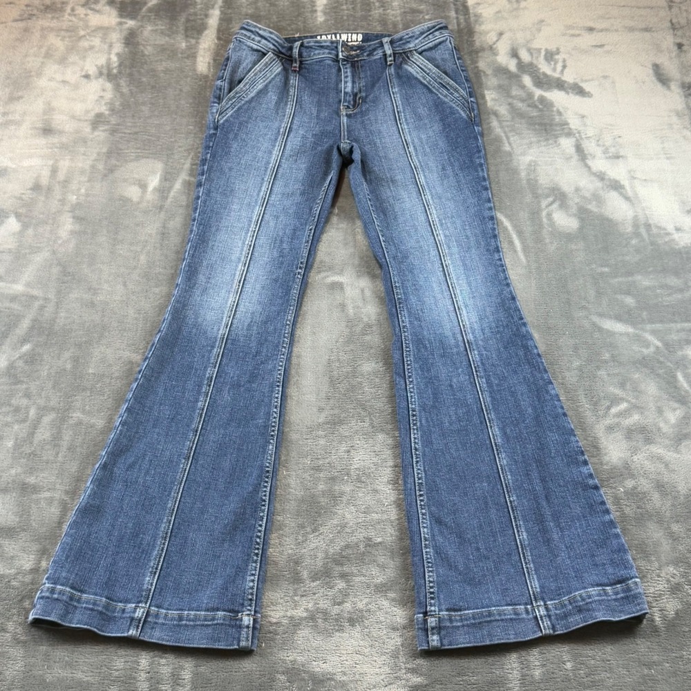 Idyllwind Miranda Lambert Womens Flare Jeans Blue Medium Wash Size 8 Mid Rise